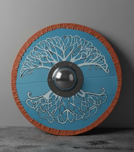 Viking shield yggdrasil tree - viking,