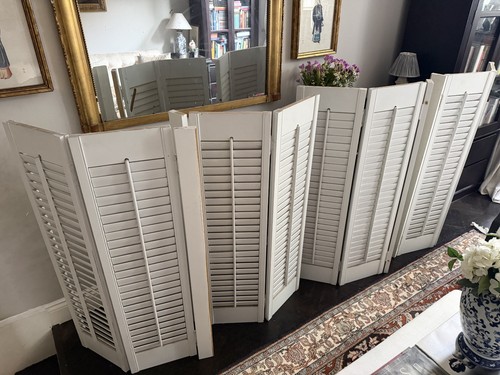 White wood plantation shutters - plantation,