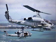 War Air Force Transport Helicopter Ah1W Super Cobra Uh1Y Huey Print Bb3316B