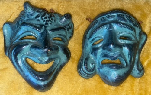Vintage theatre masks tragedy - vintage,