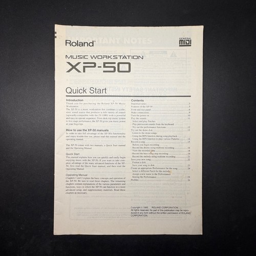 Vintage roland music - roland, xp-50