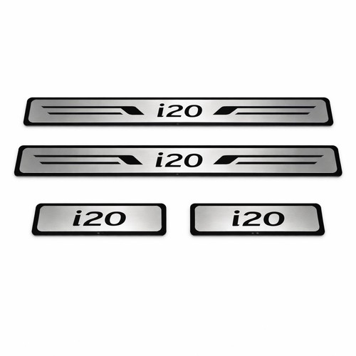 Chrome door sill protectors - chrome,