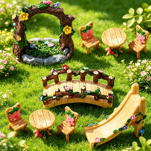 9pcs fairy garden - garden, accessories