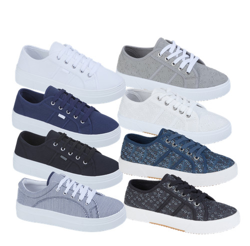 Canvas trainer chunky - , ladies