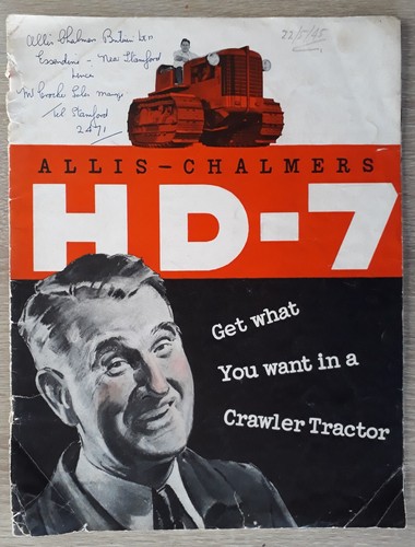 Allis chalmers crawler - chalmers, hd-7