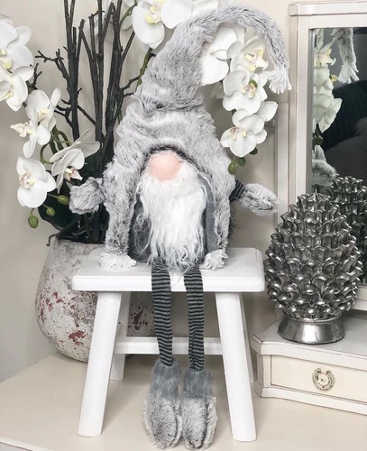 Large white grey fabric - white/grey,
