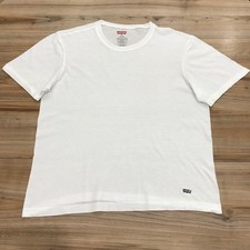 Levi's T Shirt Mens Size Medium White 100% Cotton Short Sleeve Round Neck