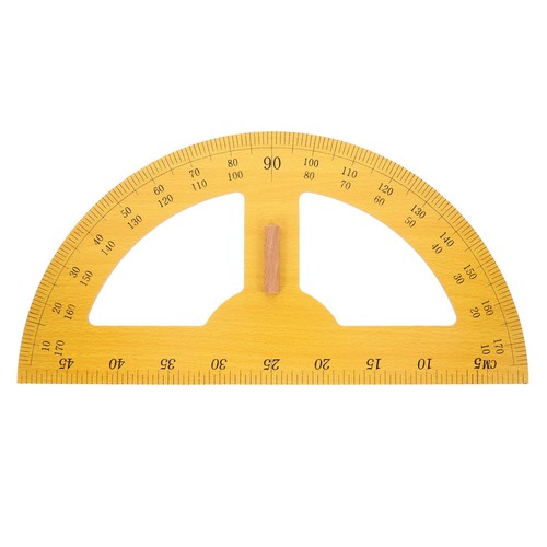 Wooden giant protractor - wooden,