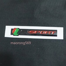 1x Glossy Dark Black Red Big