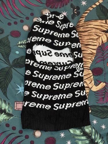 Supreme black balaclava - black,