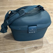 Vintage Samsonite Hard Shell Vanity Case - Black with Combination Lock Travel