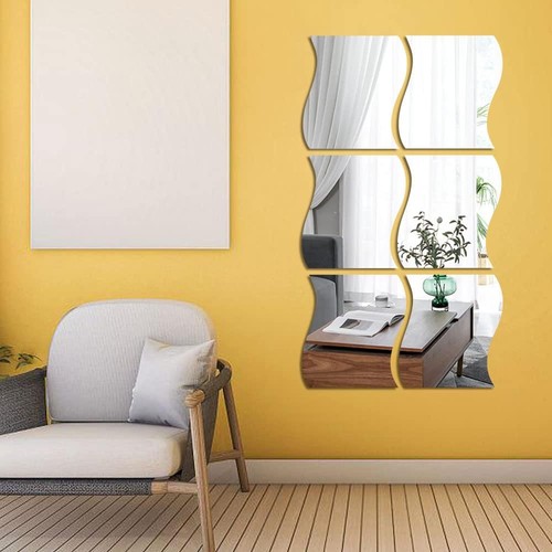 Wavy mirror art - 6pcs, diy