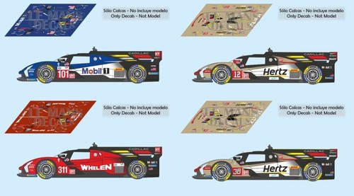 Decals cadillac series lmdh - decals, v
