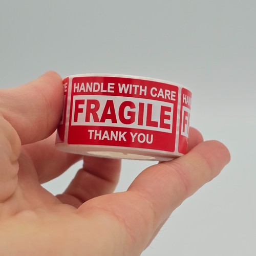 Fragile stickers 25x45mm vinyl - 25x45mm,