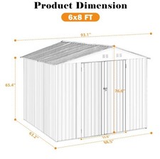 Outdoor Sheds 6FT X 8FT