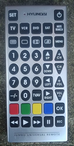 Hyundai universal jumbo remote - hyundai,