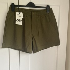 ZARA MENS SEERSUCKER SWIM