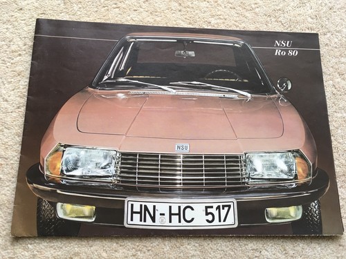 C1967 vintage nsu ro80 car - c1967-69,