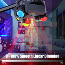 Spider Laser Moving Head Stage Lighting 240W RGBW 9LED Beam DMX Disco DJ Light