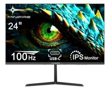 Minifire 24 Inch Monitor, USB Type-C Port, 100Hz,Eye-Care for Business 