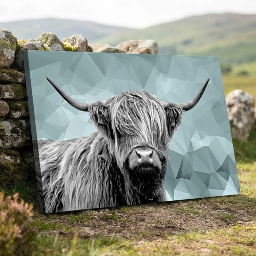 Charming highland cow canvas - highland,