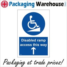 SIGN Disabled Ramp Access This