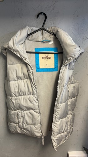 Hollister light grey puffer - light,
