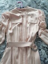 REISS CASSIA RN114836 Mini DRESS SIZE 12 Nude Blush Pink