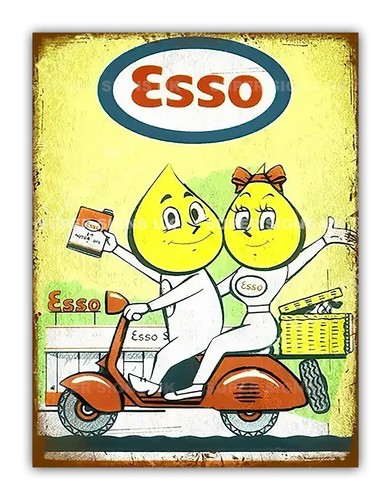 Vintage style esso metal - style,