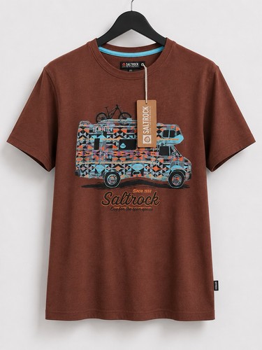 Saltrock mens shirt brown - saltrock,