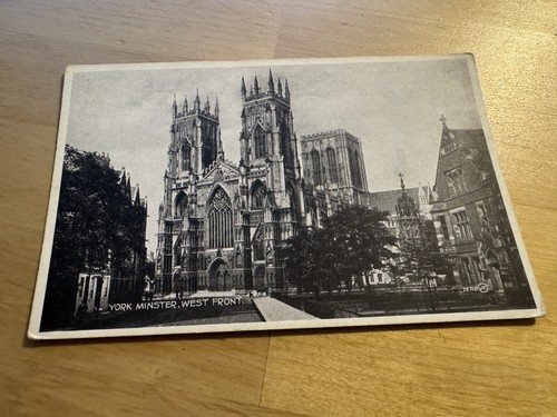 Postcard york minster west - -,