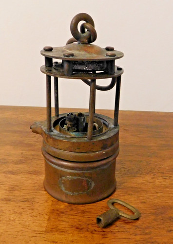 Antique brass gas miners - antique,
