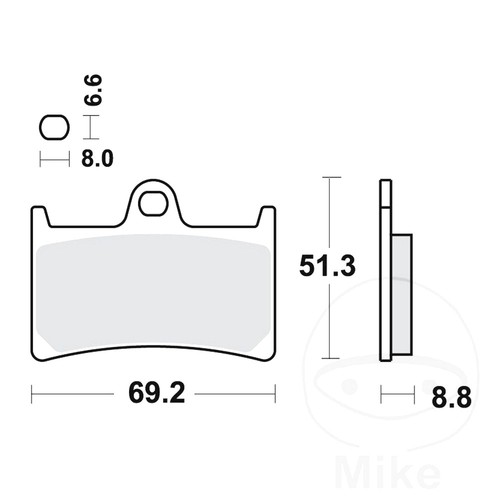 Brake pad front - front, yamaha