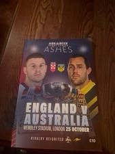ABK Beer Rugby League Ashes - England v Australia Matchday Programme