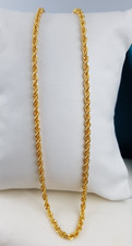 22K Yellow Gold Rope Chain