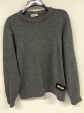 Vintage Moschino Jeans Sweater mens M Grey Wool Blend 039