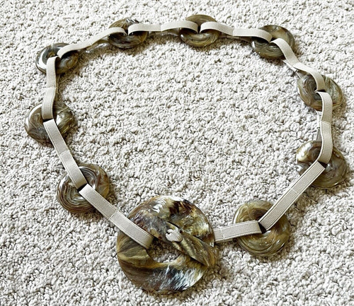 Natural horn womens belt - natural,