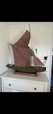 Seven sail barge wooden boat - sail,