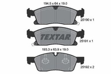 Front axle brake pad set - front, set,
