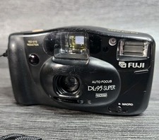 Fuji DL-95 Super 35mm Film Point and Shoot Camera Black Tested