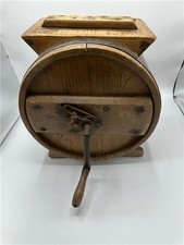 Antique vintage wooden milk butter churn