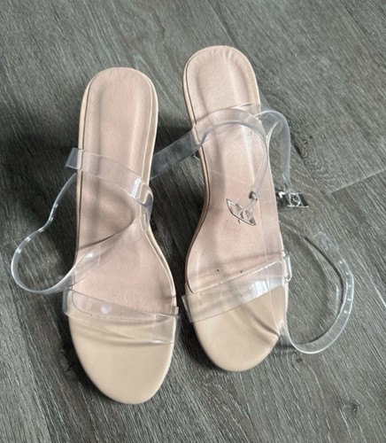 Clear blocked heeled shoes - blocked,