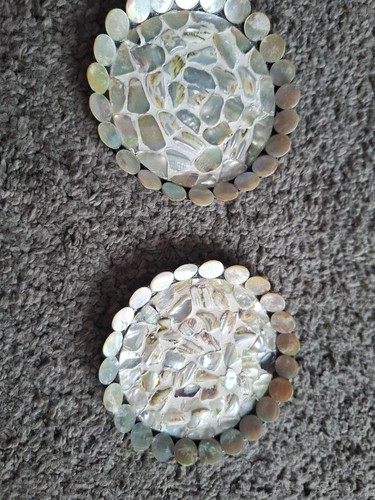 Vintage mother pearl shell - pearl,