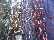Moira C scarves, Navy blue &