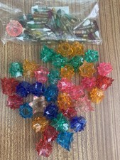 Vintage Spare Christmas Tree Light Shades Multi Coloured & Bulbs Job Lot (rdpl