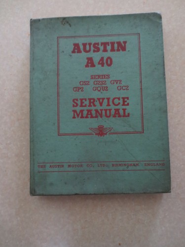 Austin a40 car service manual - ,