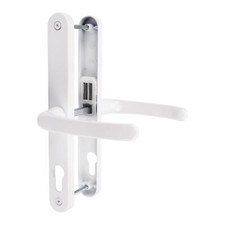TSS UPVC Door Handle Pair 70PZ to suit Cego Sprung Double Glazing Set 215mm Fix