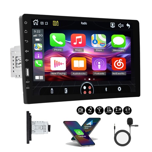 Single din car stereo - 9",