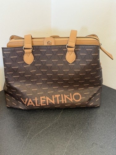 Valentino brown monogram tote - brown,