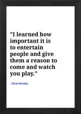 elvis Presley quotes Framed